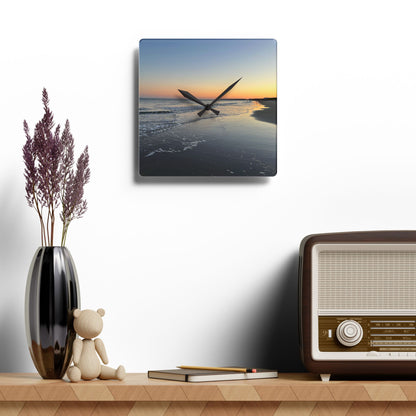 Hilton Head Island Beach Sunset Acrylic Wall Clock