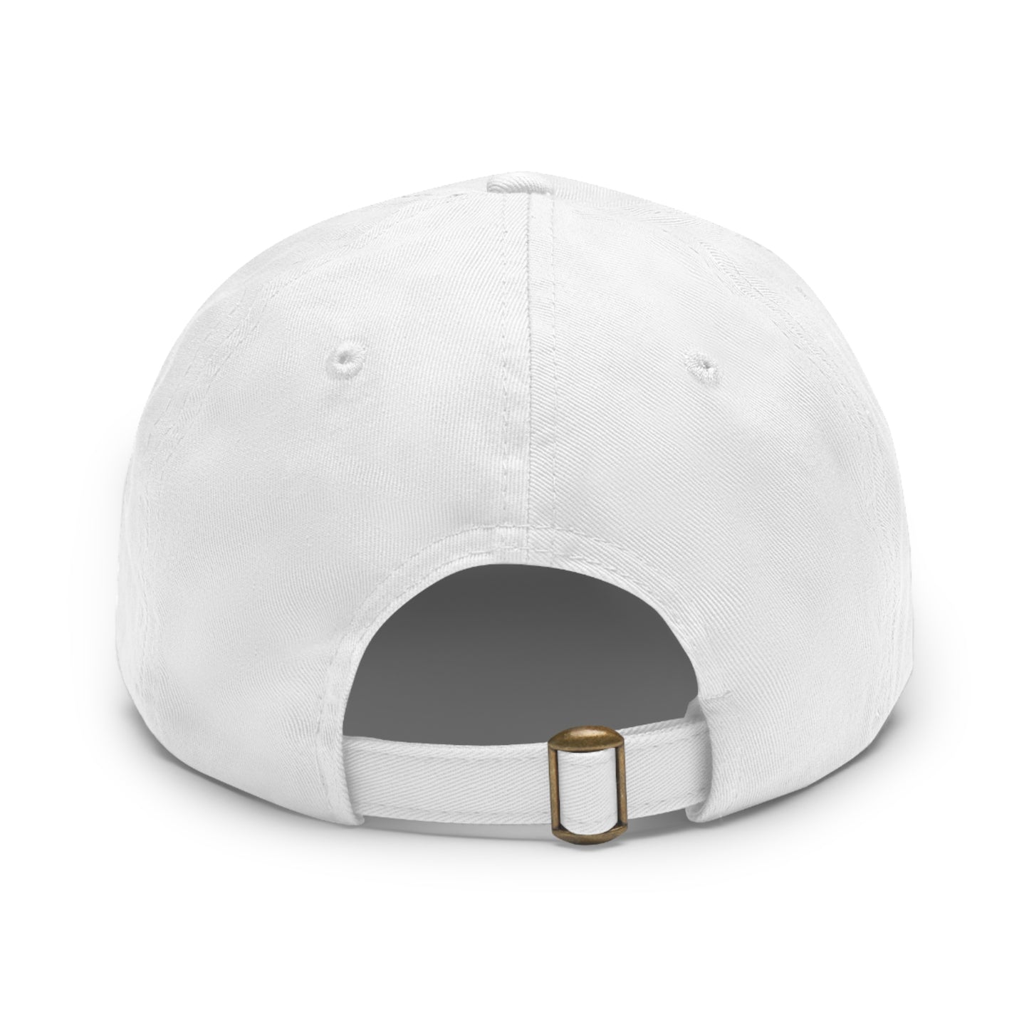 “Dad is Grilling” Dad Hat with Leather Patch (Round)