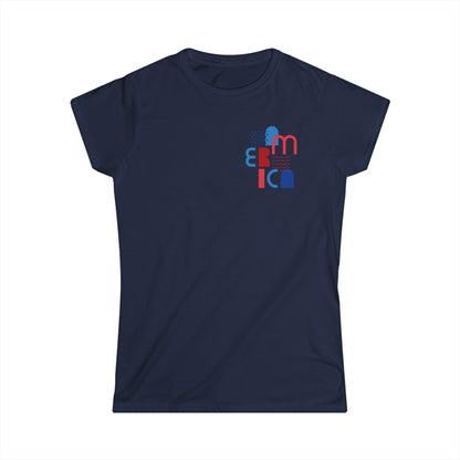 Bed Wine Blue Women's Softstyle Tee