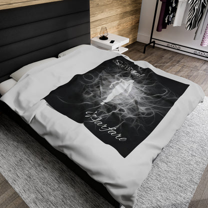 Spiritual Warfare Velveteen Plush Blanket