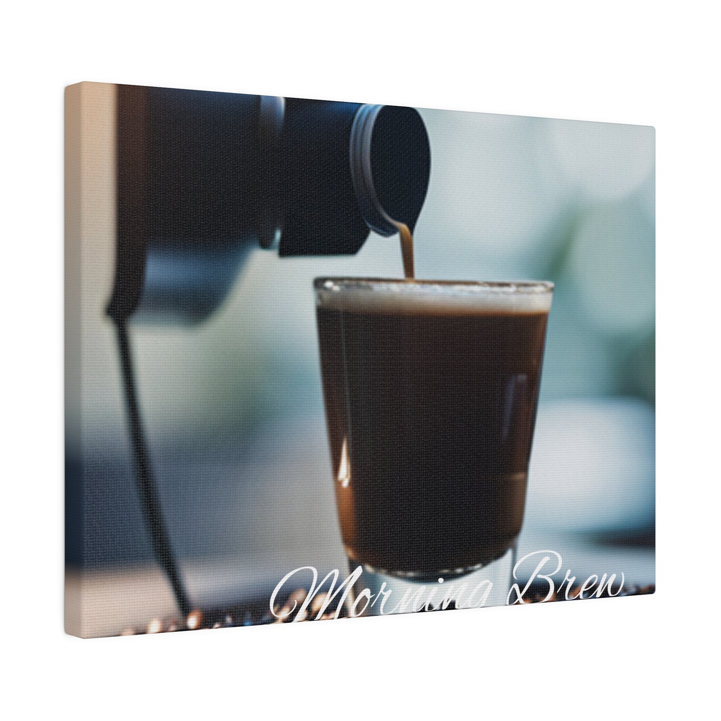 Coffee in a Shot Glass Matte Canvas, Stretched, 0.75"