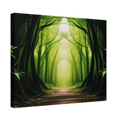 Nature Tunnel Path Matte Canvas, Stretched, 0.75"