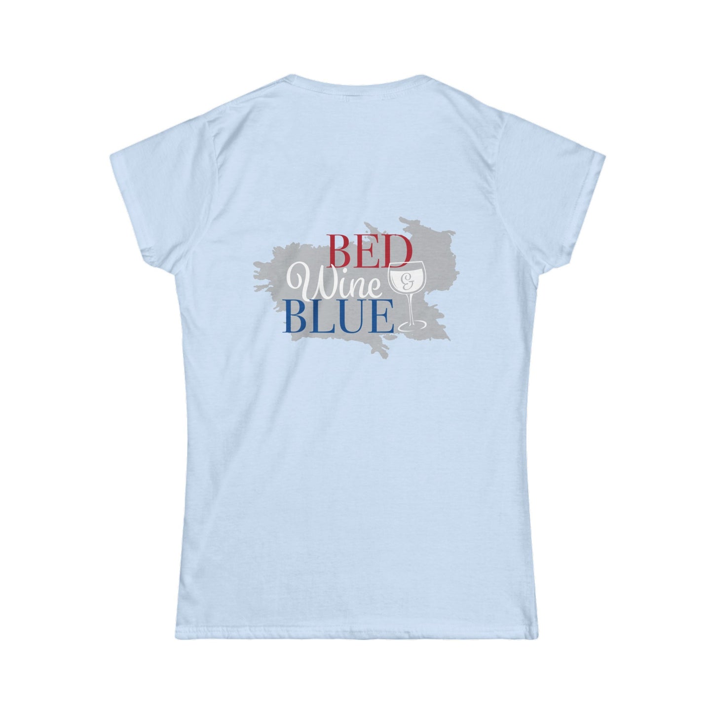 Bed Wine Blue Women's Softstyle Tee