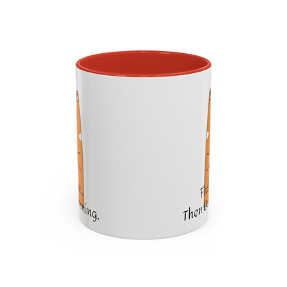 Coffee First Then Good Morning Accent Coffee Mug (11, 15oz)