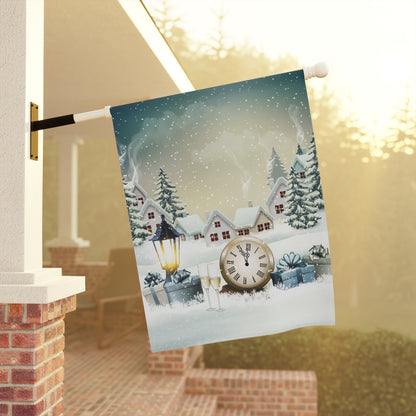 Winter Time and Celebration Garden & House Banner