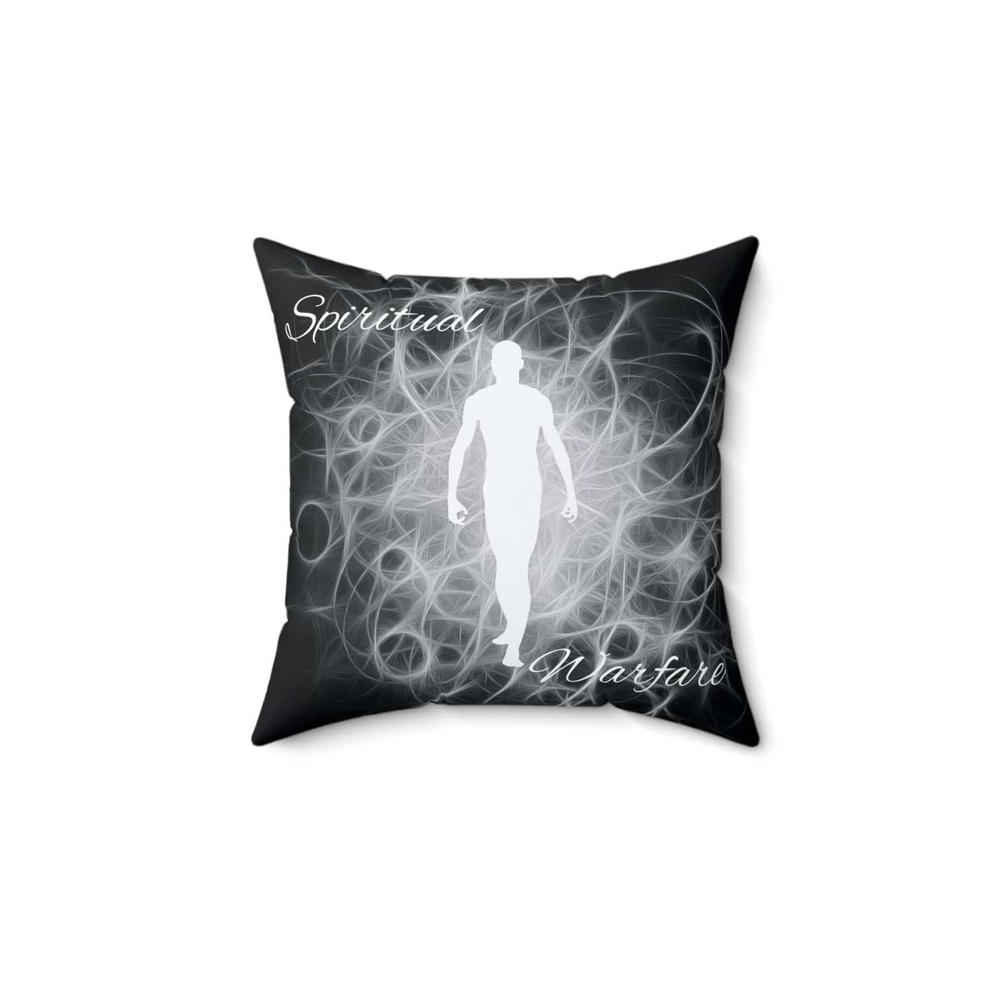 Spiritual Warfare Spun Polyester Square Pillow