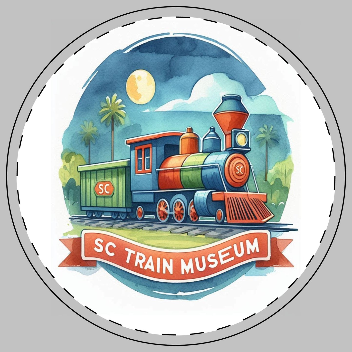 SC Train Museum Ceramic Coaster