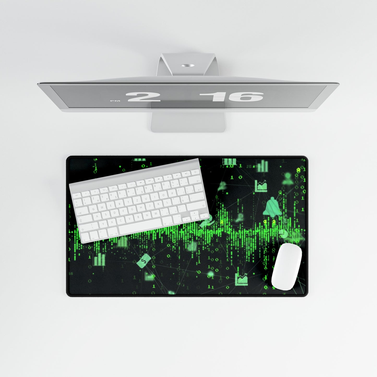 Green Coding Desk Mats