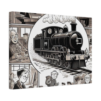 Steam Train Comics #2 Matte Canvas, Stretched, 0.75"