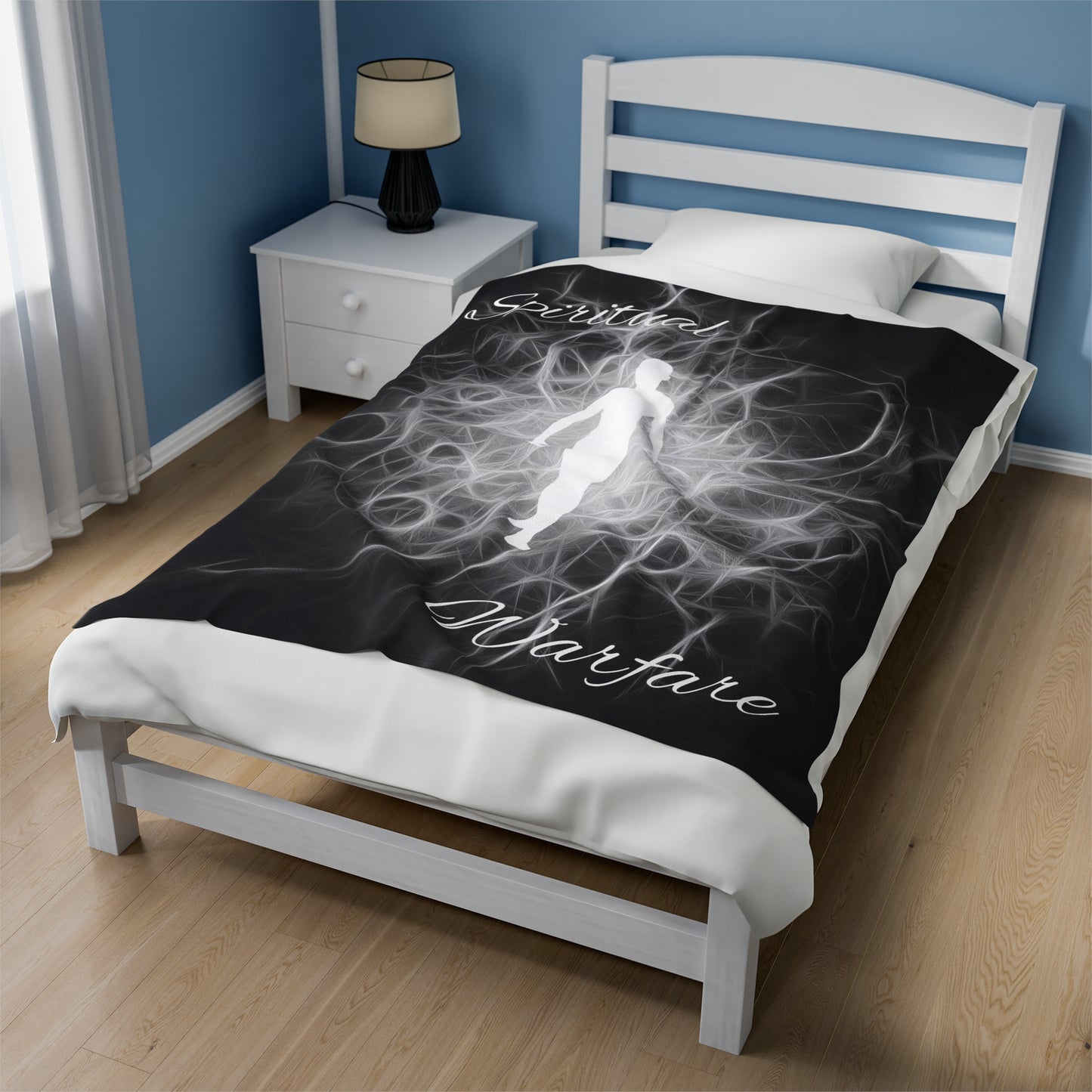 Spiritual Warfare Velveteen Plush Blanket