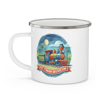 Colorful SC Train Museum Enamel Camping Mug