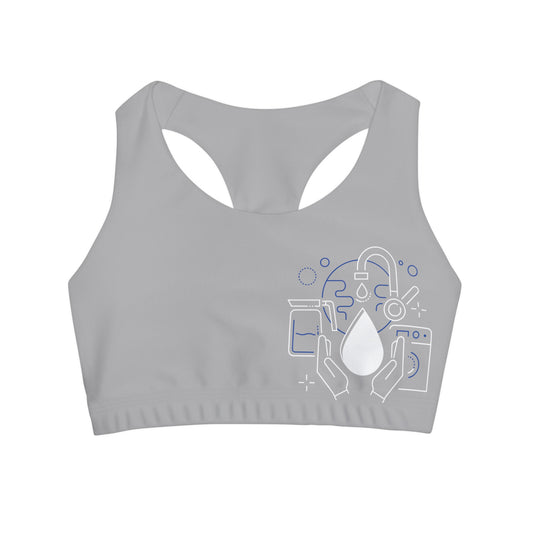 Girls' Swimsuit Crop Top (AOP)