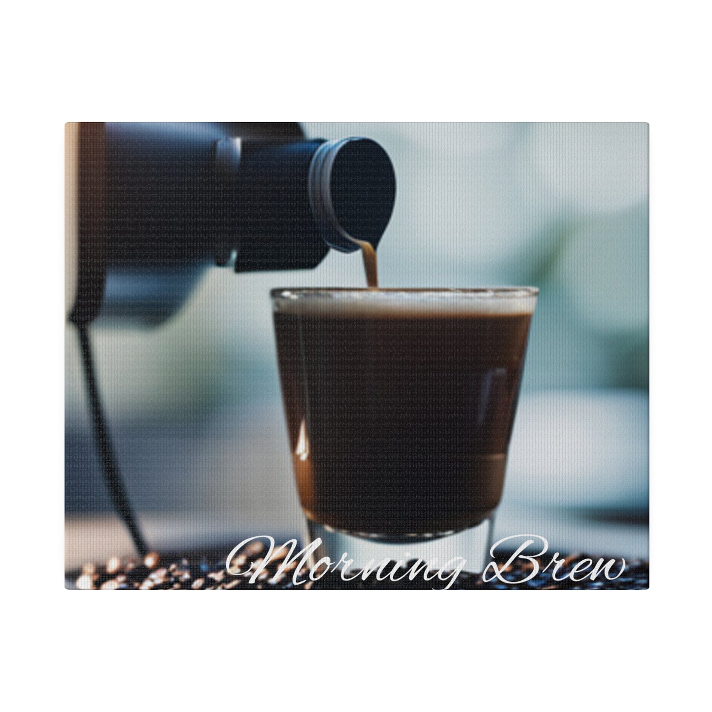 Coffee in a Shot Glass Matte Canvas, Stretched, 0.75"