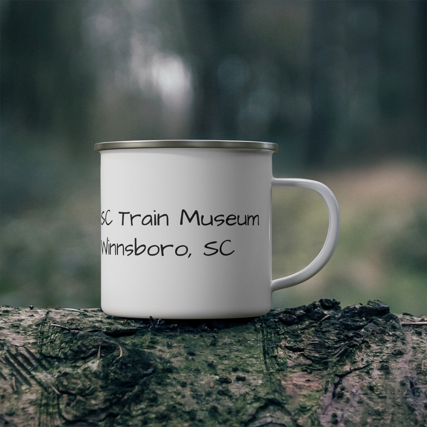 Colorful SC Train Museum Enamel Camping Mug