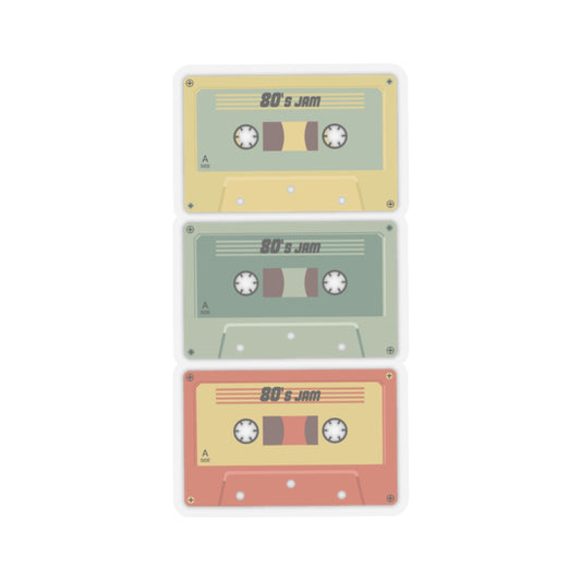 Retro Cassette Tapes Kiss-Cut Stickers