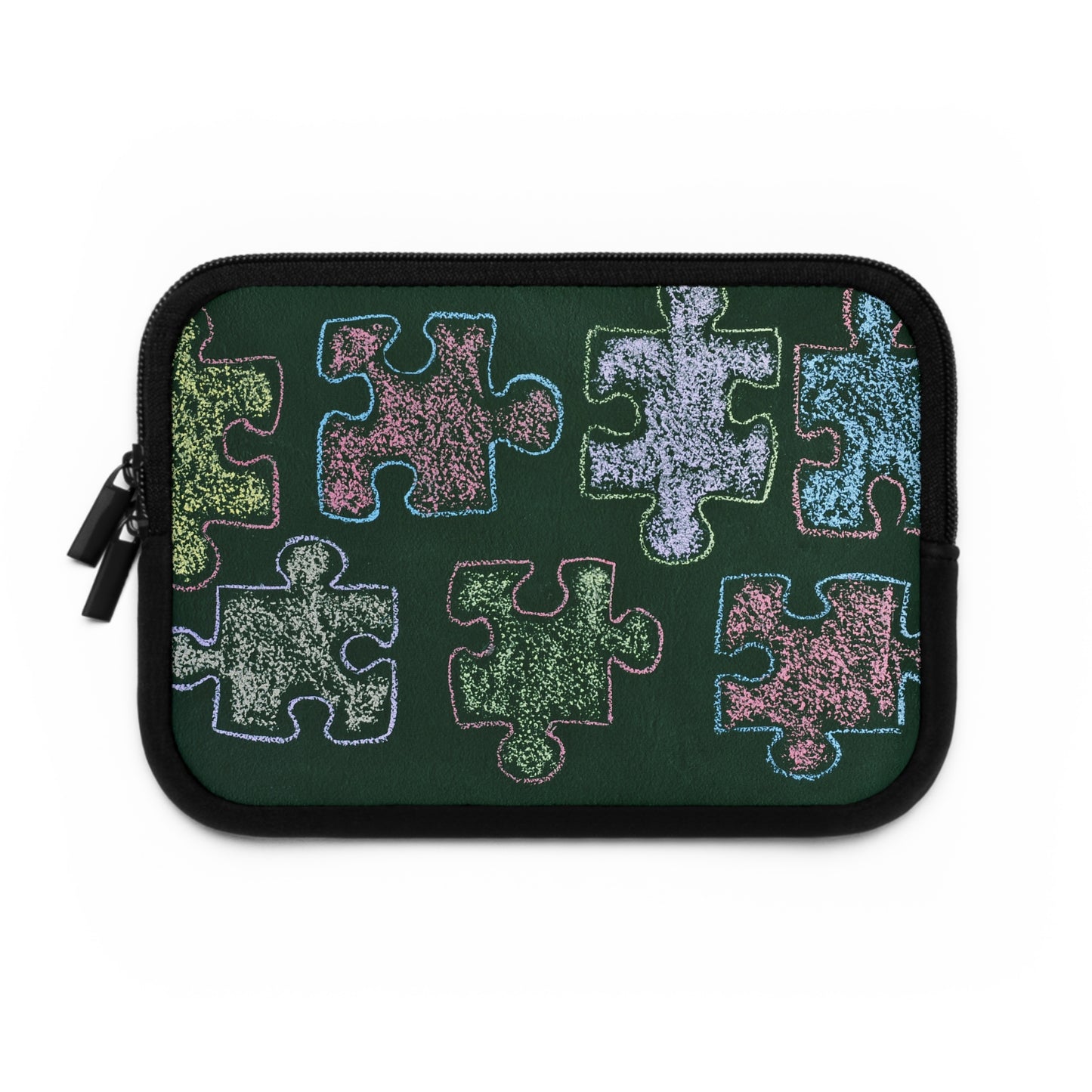 Chalk Puzzle Pieces Laptop Sleeve