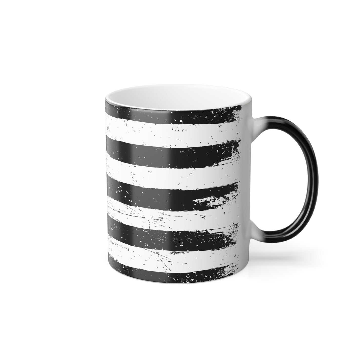 Monotone American Flag Color Morphing Mug, 11oz