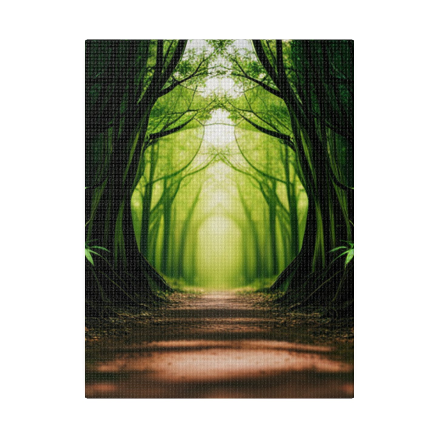 Nature Tunnel Path Matte Canvas, Stretched, 0.75"