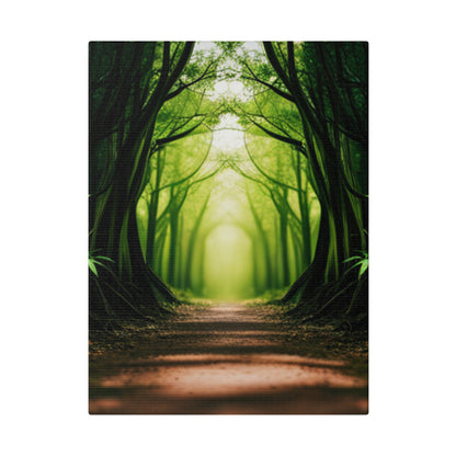 Nature Tunnel Path Matte Canvas, Stretched, 0.75"