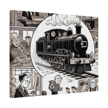 Steam Train Comics #2 Matte Canvas, Stretched, 0.75"