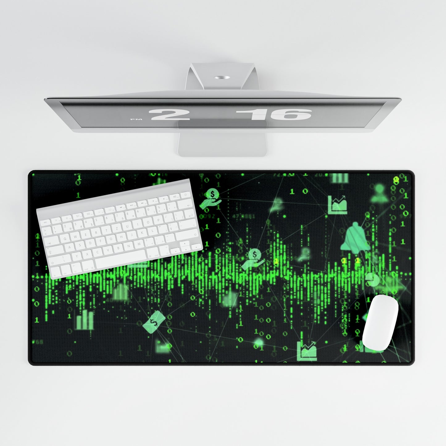 Green Coding Desk Mats