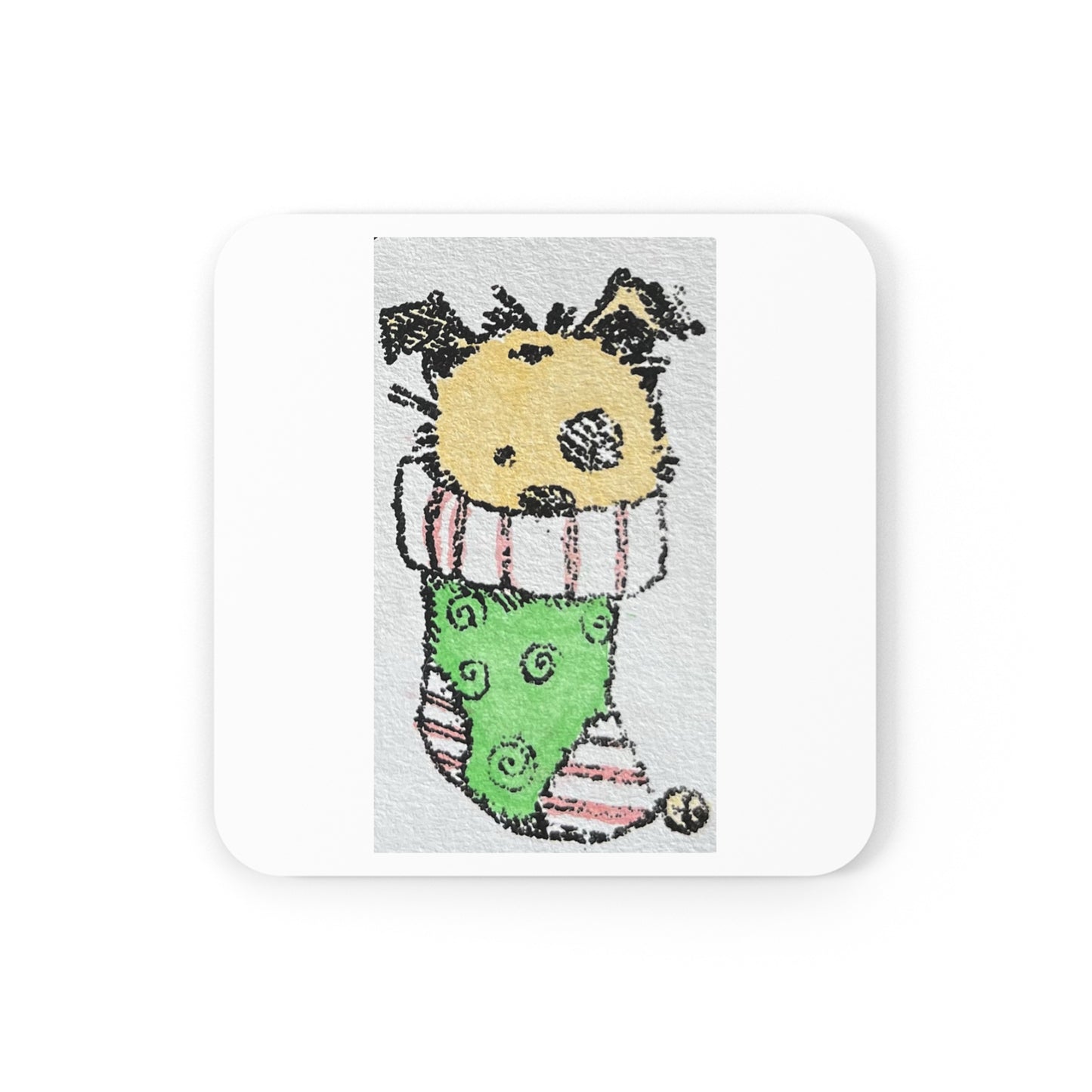 Paws and Cheers: Festive Dog-Themed Holiday Coaster Set