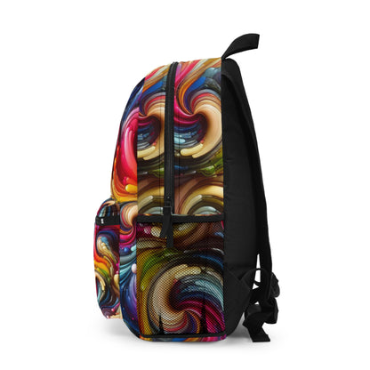 Colorful Liquid Drips Backpack