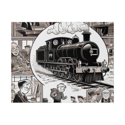 Steam Train Comics #2 Matte Canvas, Stretched, 0.75"