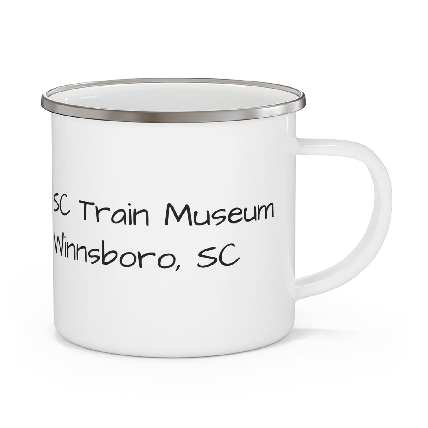 Colorful SC Train Museum Enamel Camping Mug