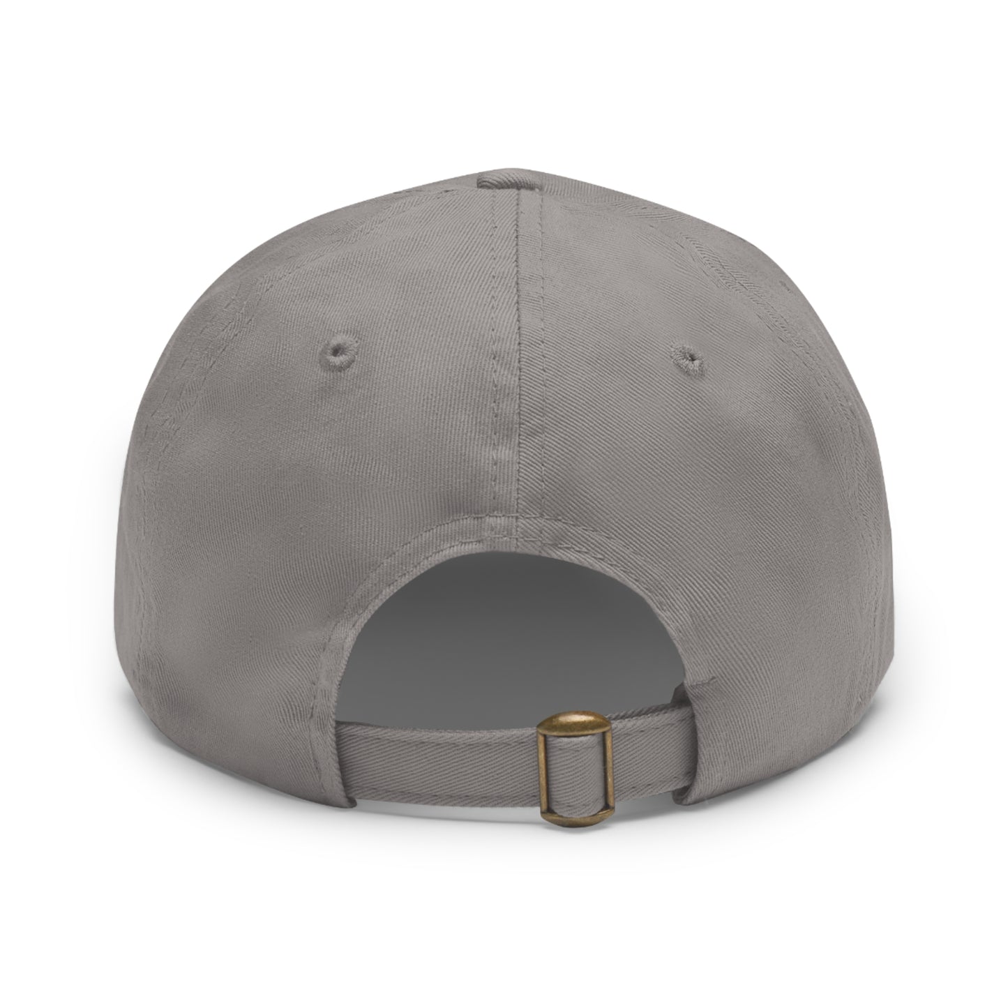 “Dad is Grilling” Dad Hat with Leather Patch (Round)