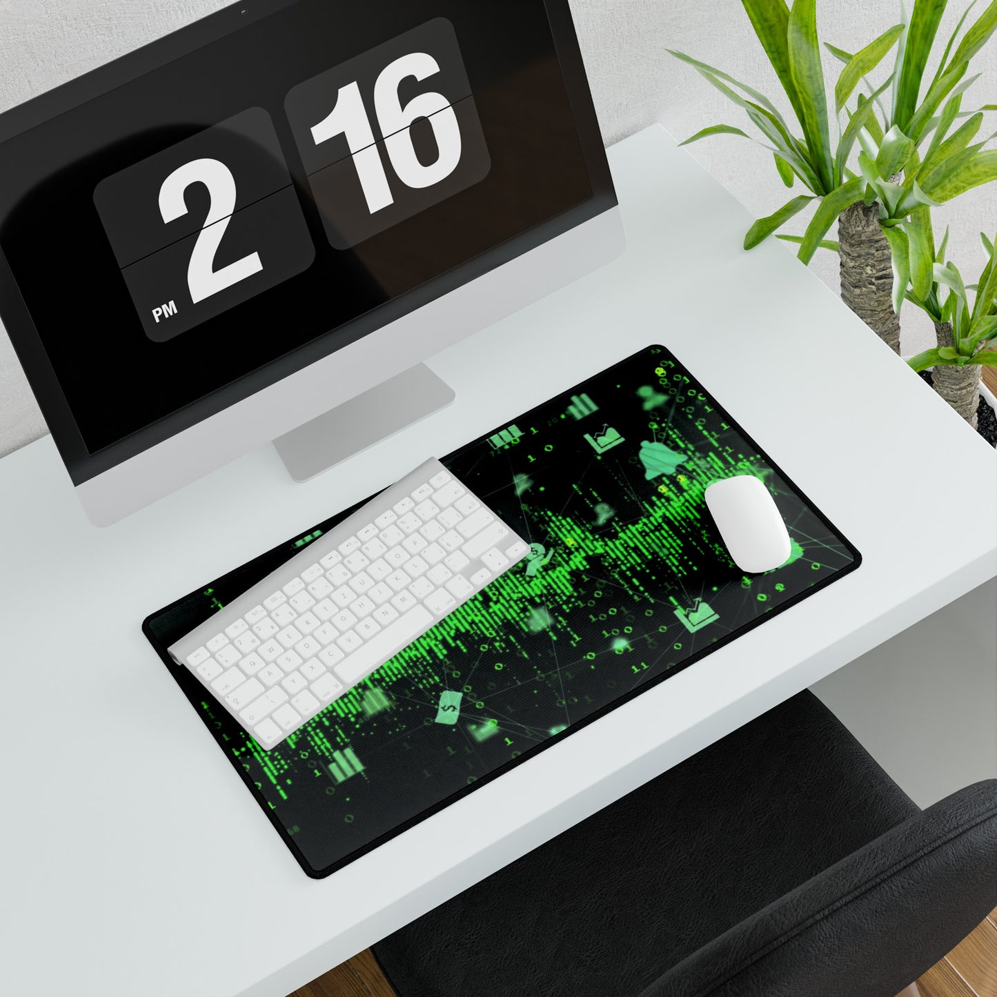 Green Coding Desk Mats