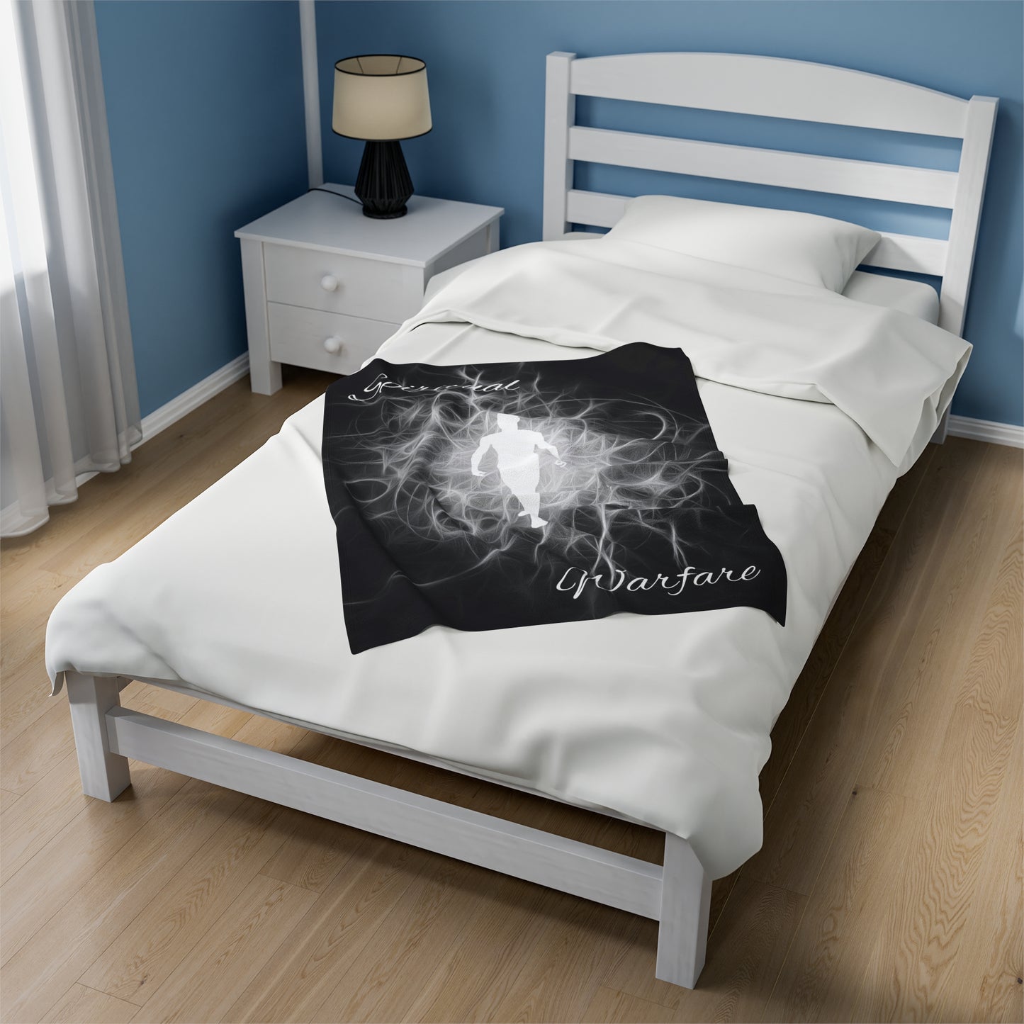 Spiritual Warfare Velveteen Plush Blanket