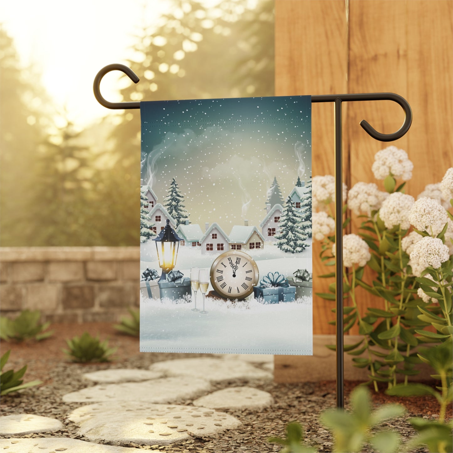 Winter Time and Celebration Garden & House Banner