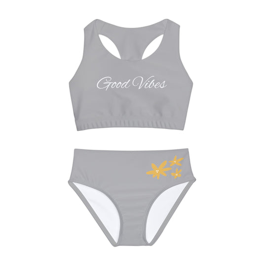 Good Vibes Girls Two Piece Swimsuit