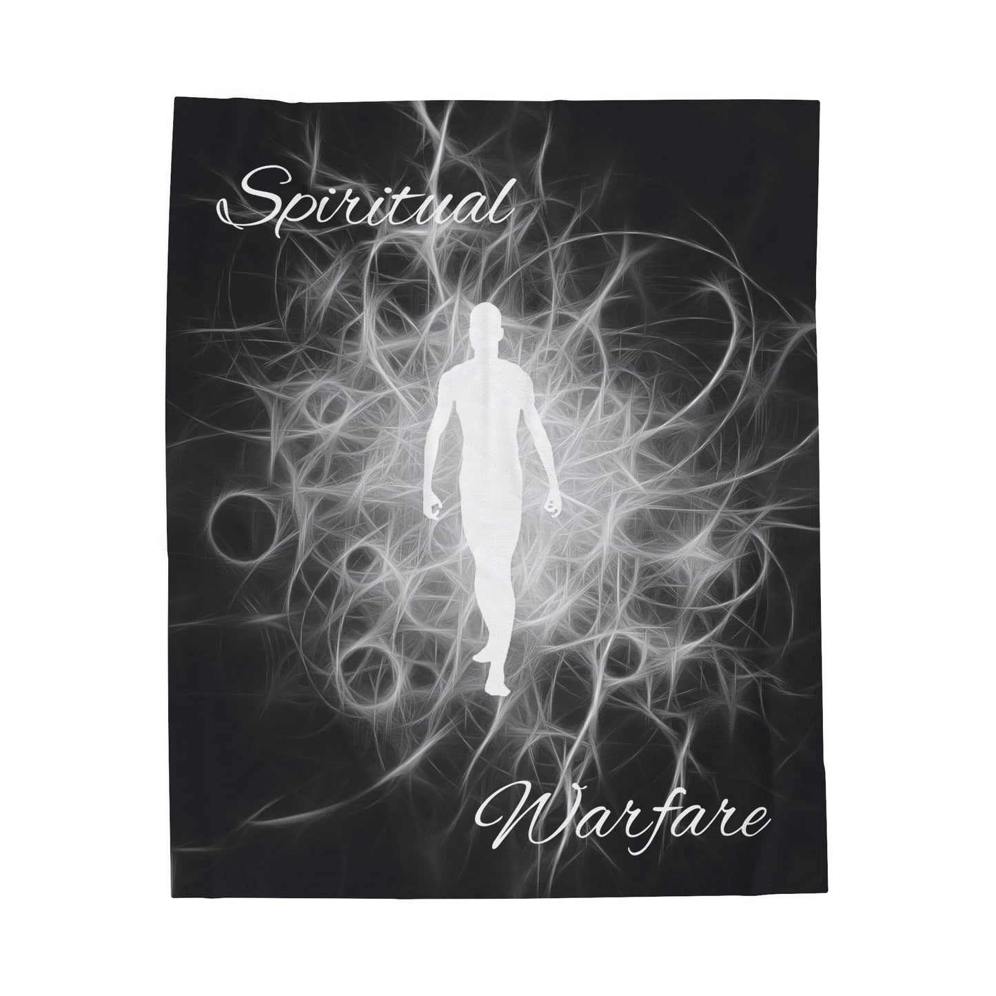 Spiritual Warfare Velveteen Plush Blanket