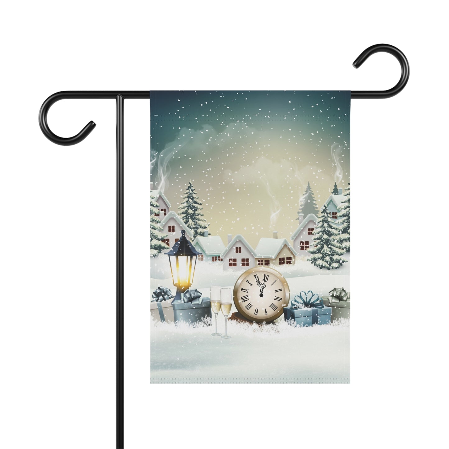 Winter Time and Celebration Garden & House Banner