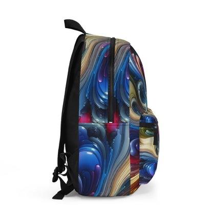 Colorful Liquid Drips Backpack