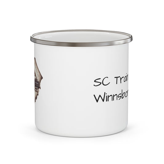 SC Train Museum Enamel Camping Mug