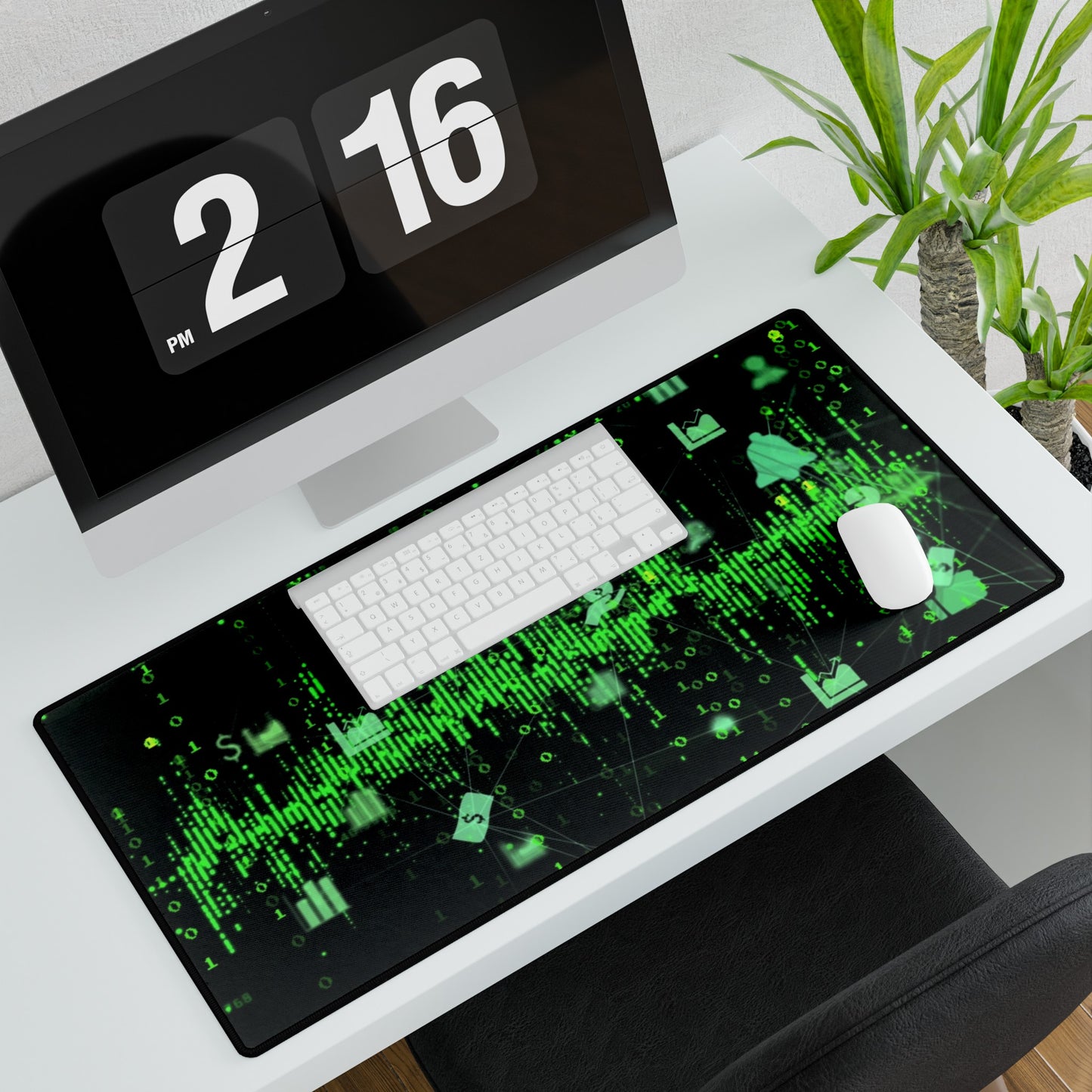 Green Coding Desk Mats