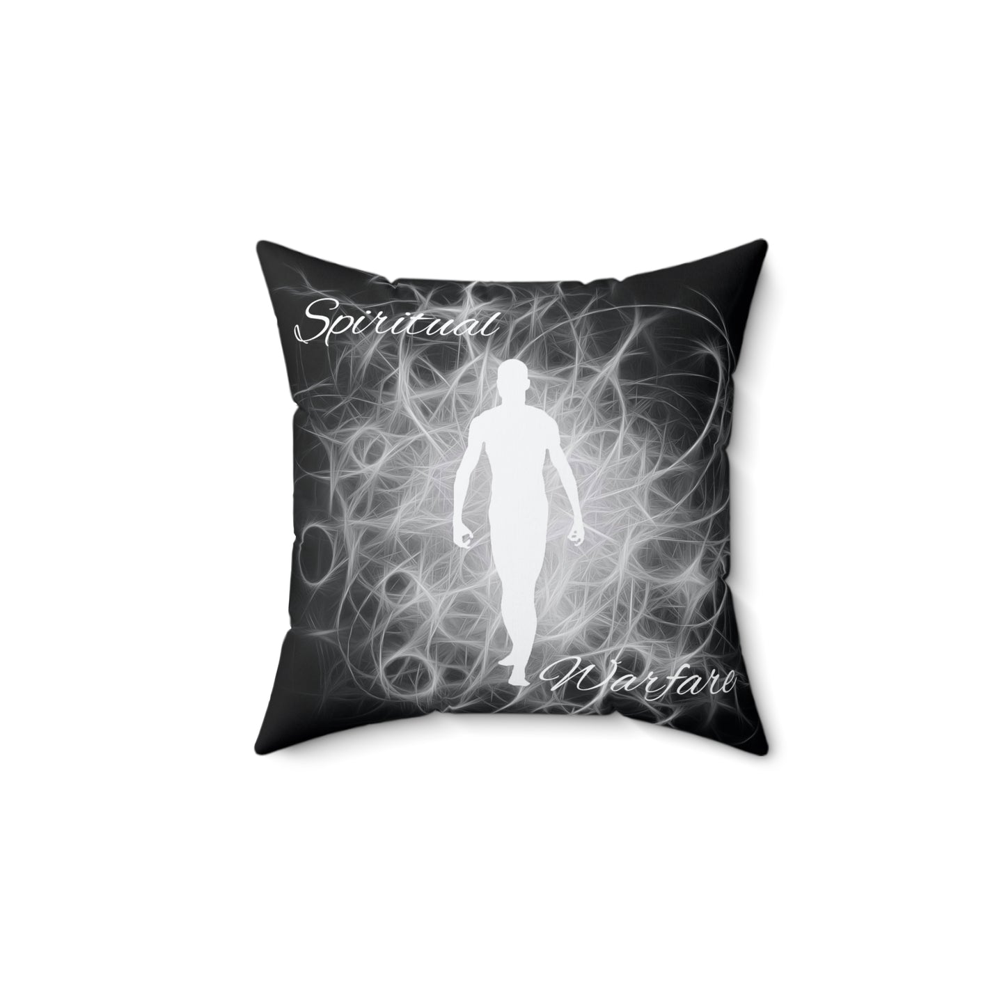 Spiritual Warfare Spun Polyester Square Pillow