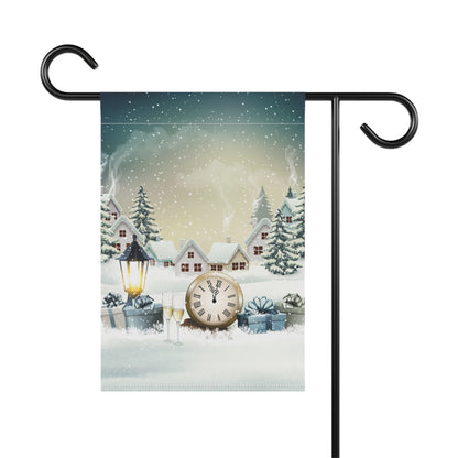 Winter Time and Celebration Garden & House Banner